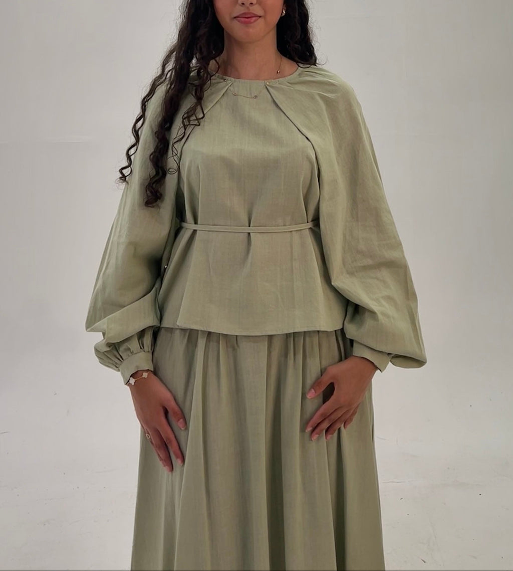 Sage Linen Set