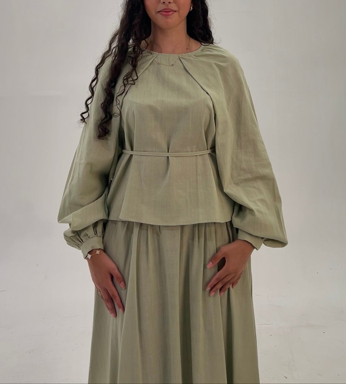 Sage Linen Set