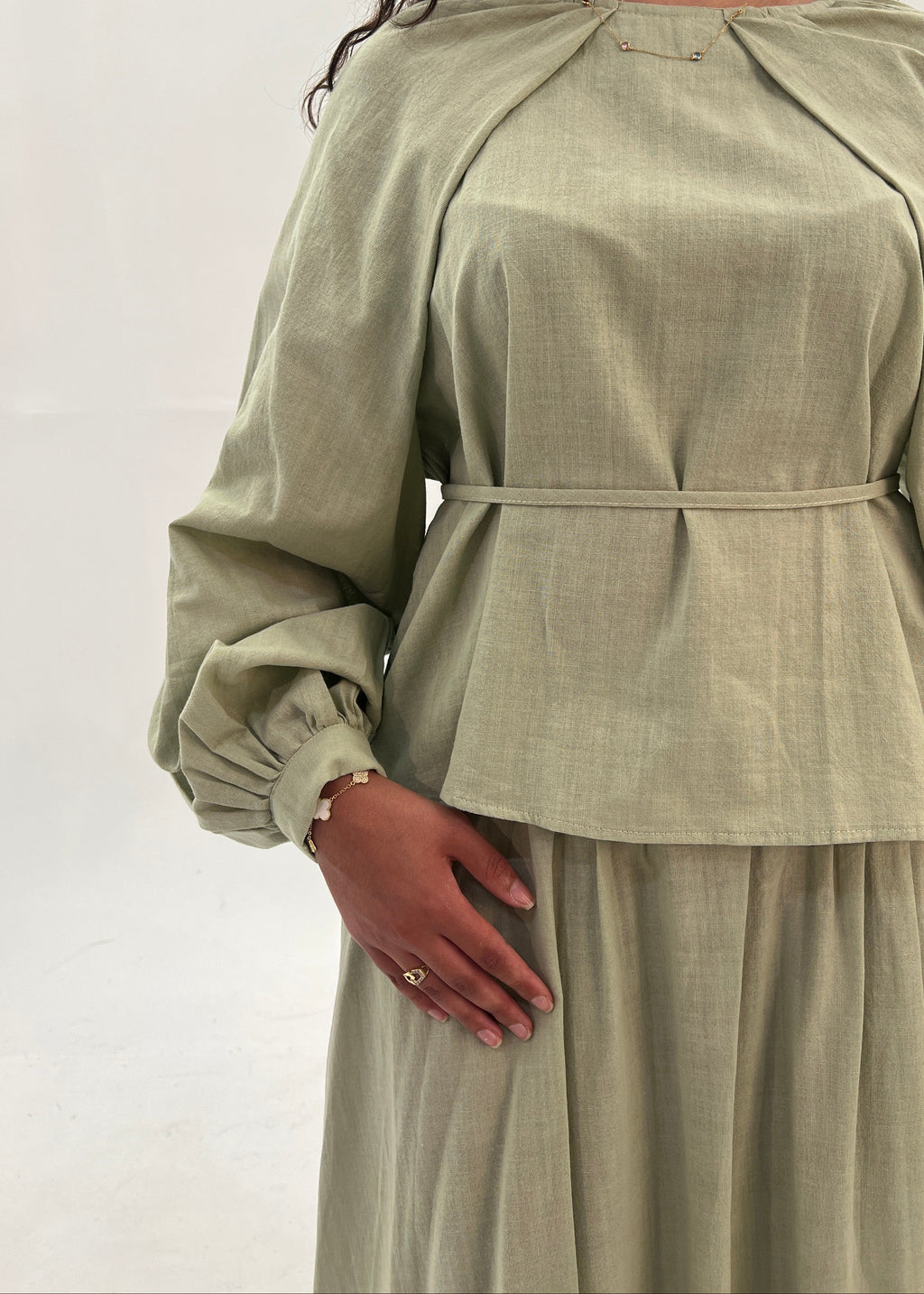 Sage Linen Set