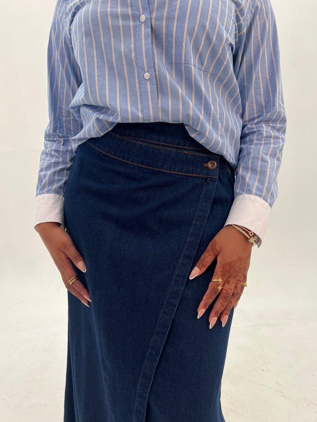 Asymmetrical Cotton Skirt