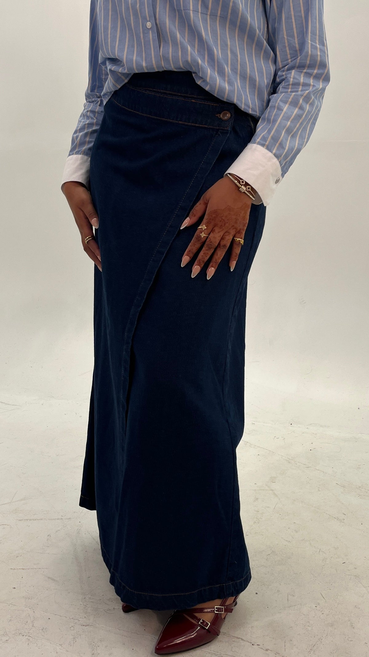 Asymmetrical Cotton Skirt
